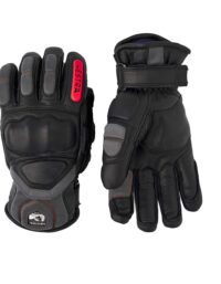 Hestra Impact Racing Sr. - 5 Finger Black/Flame Red (11 11)