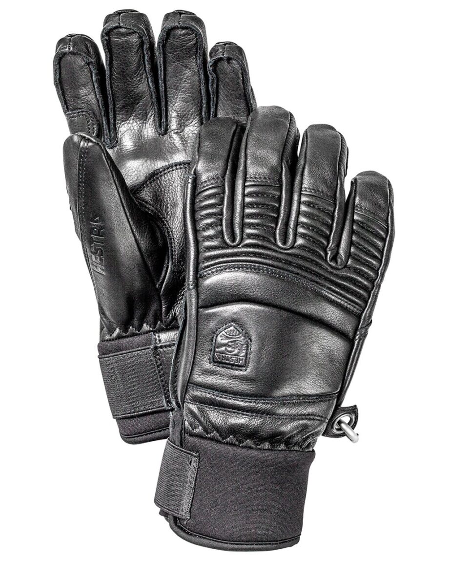 Hestra Leather Fall Line - 5 Finger Black (11 11)
