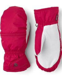 Hestra Primaloft Leather Female - Mitt Orchids/White (9 9)