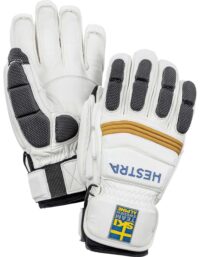 Hestra Viggen SL - 5 Finger White/Yellow (11 11)