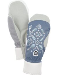 Hestra XC Primaloft W - Mitt Light Grey Print (5 5)