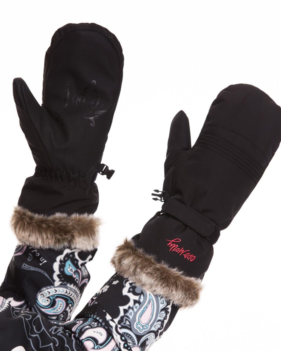 Odd Molly Fire Place Mitten W Almost Black (3/4 3/4)
