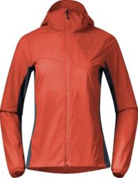 Bergans Rabot Light Windbreaker Jacket Women Brick/Orion Blue