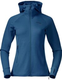 Bergans Ulstein Wool Hood Jacket Women North Sea Blue