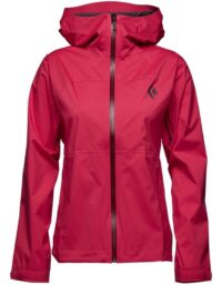Black Diamond Stormline Stretch Rain Shell Jacket Women Pomegranate