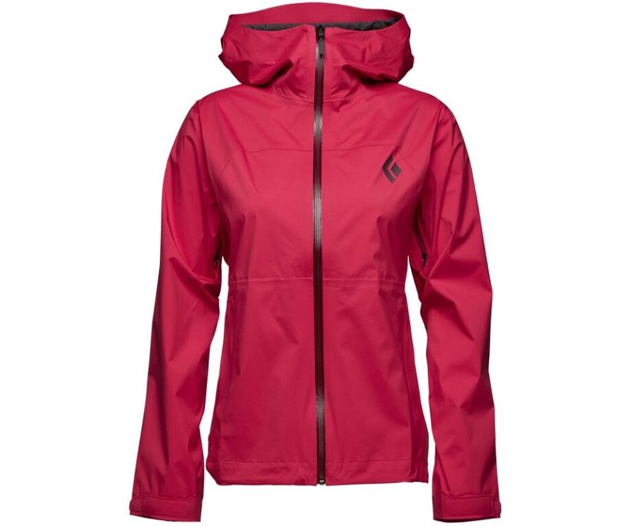 Black Diamond Stormline Stretch Rain Shell Jacket Women Pomegranate