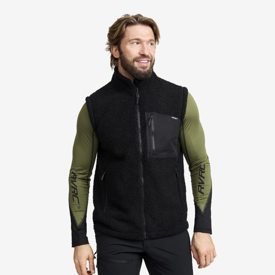 Revolution Race Jackor > Västar - Bigfoot Pile Vest - Herr - Jetblack, Storlek:S