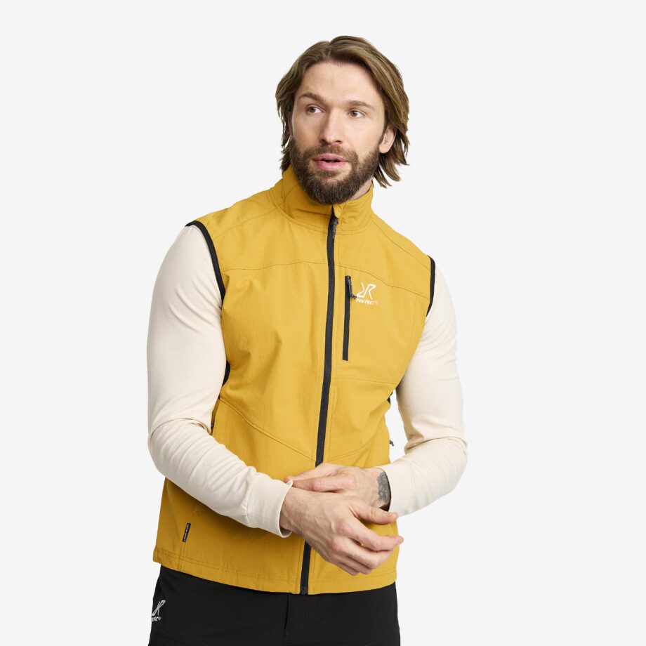 Revolution Race Jackor > Västar - Venue Stretch Vest - Herr - Harvest Gold, Storlek:XS
