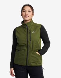 Revolution Race Responder Softshell Vest - Dam - Cypress, Storlek:M - Västar