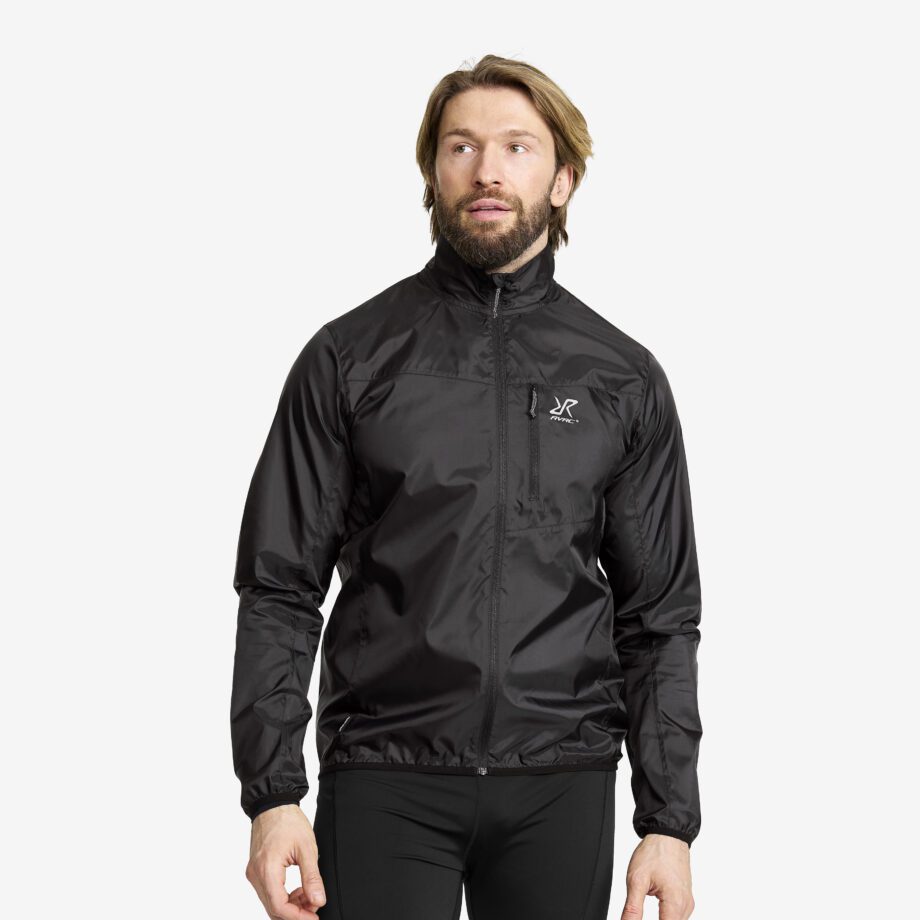 Revolution Race Unit Light Windbreaker - Herr - Black, Storlek:XL - Jackor > Vindjackor