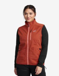 Revolution Race Responder Softshell Vest - Dam - Cinnabar, Storlek:M - Västar