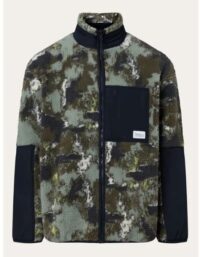 KnowledgeCotton Apparel Oversized Jaquard Sherpa Jacket