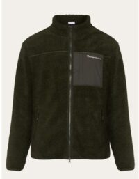 KnowledgeCotton Apparel Teddy Fleede Zip Sweat Forrest Night