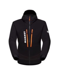 Mammut Aenergy So Hybrid Hooded Jacket Men Black/Vibrant Orange