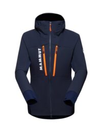 Mammut Aenergy So Hybrid Hooded Jacket Women Marine/Vibrant Orange
