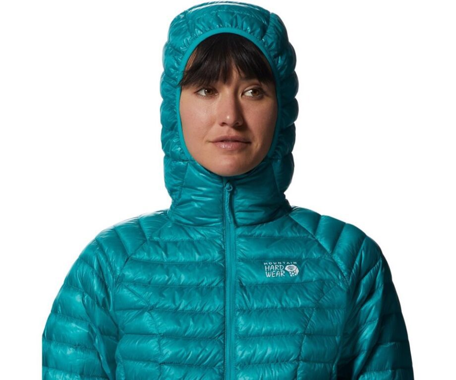 Mountain Hardwear Ghost Whisperer/2 Hooded Jacket Women Synth Green