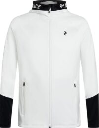 Peak Performance M Rider Mid Zip Hood Offwhite/Black