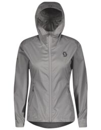 Scott Jacket W's Trail MTN WB W/Hood Grey Melange