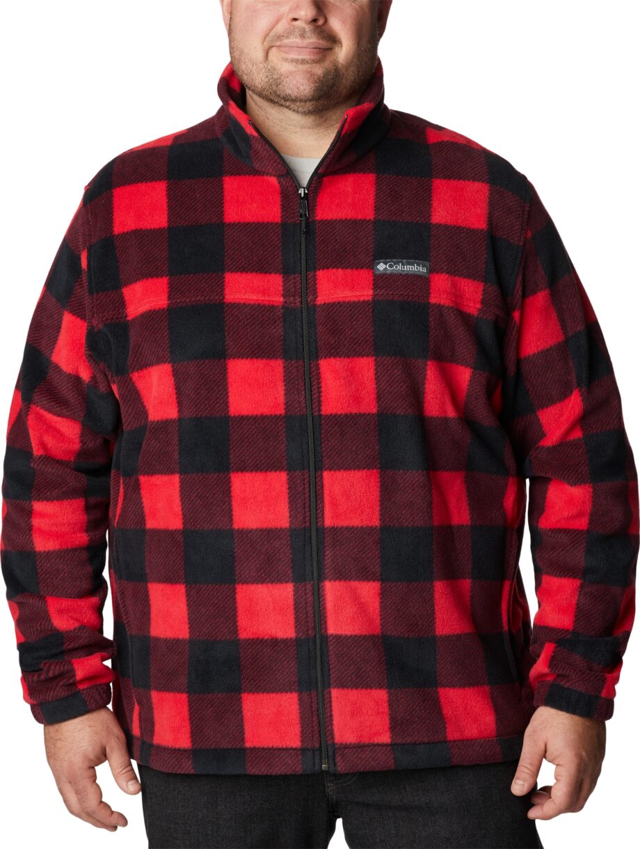 Columbia Montrail Columbia Men's Steens Mountain Printed Jacket Mountain Red Check Print