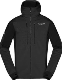 Norrøna Norrøna Men's Trollveggen Powerstretch Pro Zip Hood Caviar
