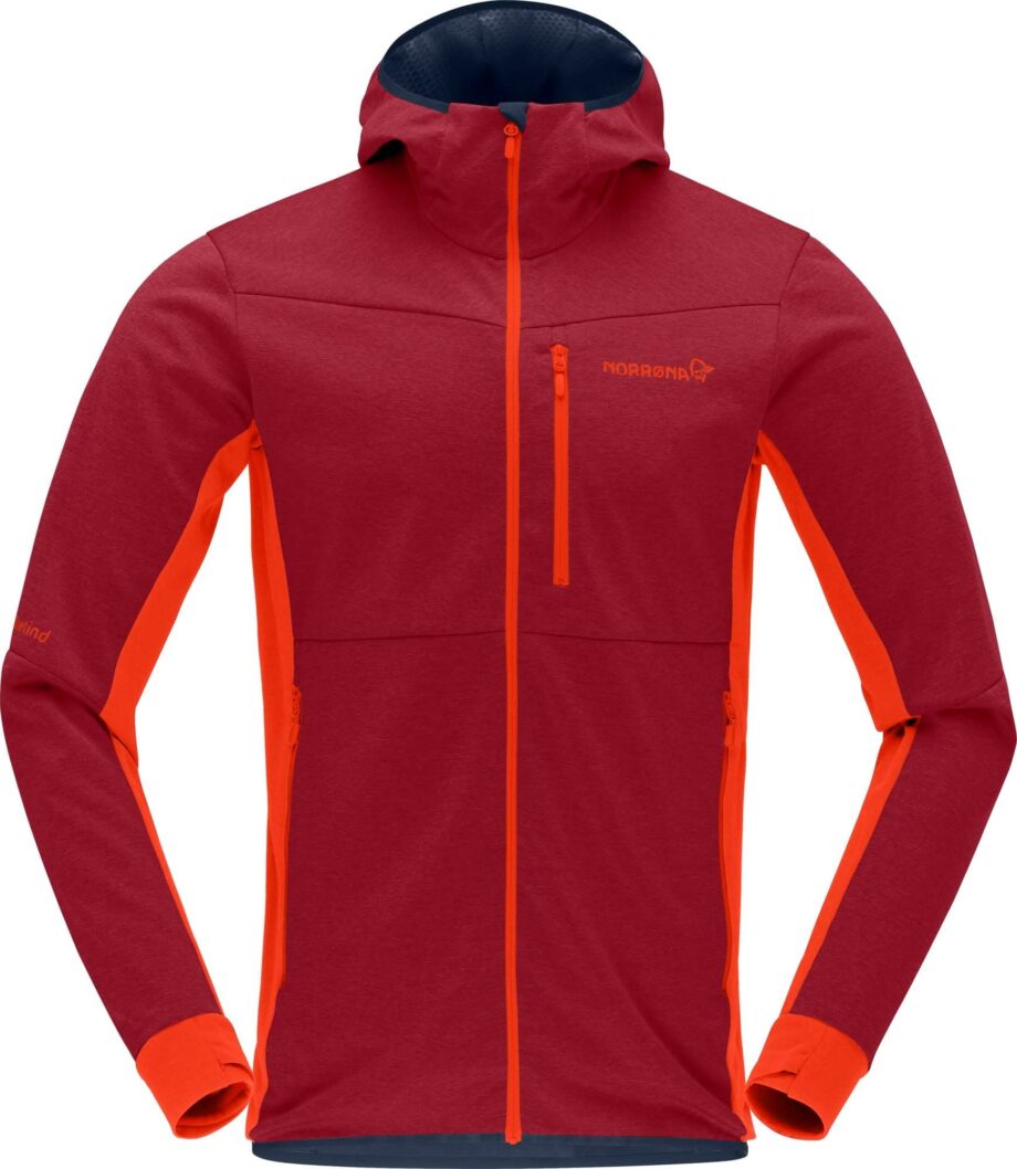 Norrøna Norrøna Men's Falketind Warm2 Octa Hood Arednalin/Rhubarb
