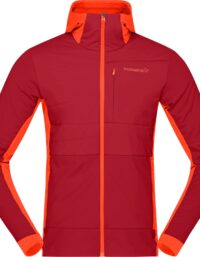 Norrøna Norrøna Men's Falketind Alpha90 Insulated Zip Hood Arednalin/Rhubarb