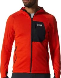 Mountain Hardwear Mountain Hardwear Men's Polartec Power Grid Full Zip Hoody State Orange