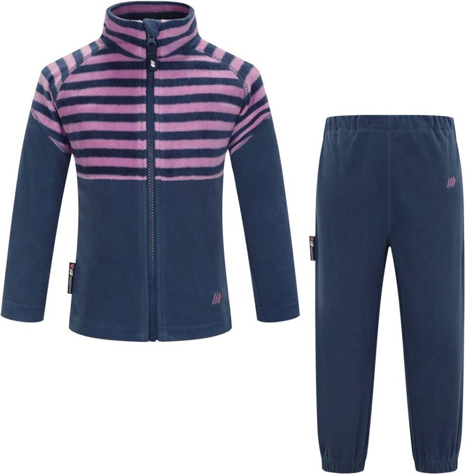 Skogstad Skogstad Kids' Fongen Microfleece Sett Pale Pansy Pr