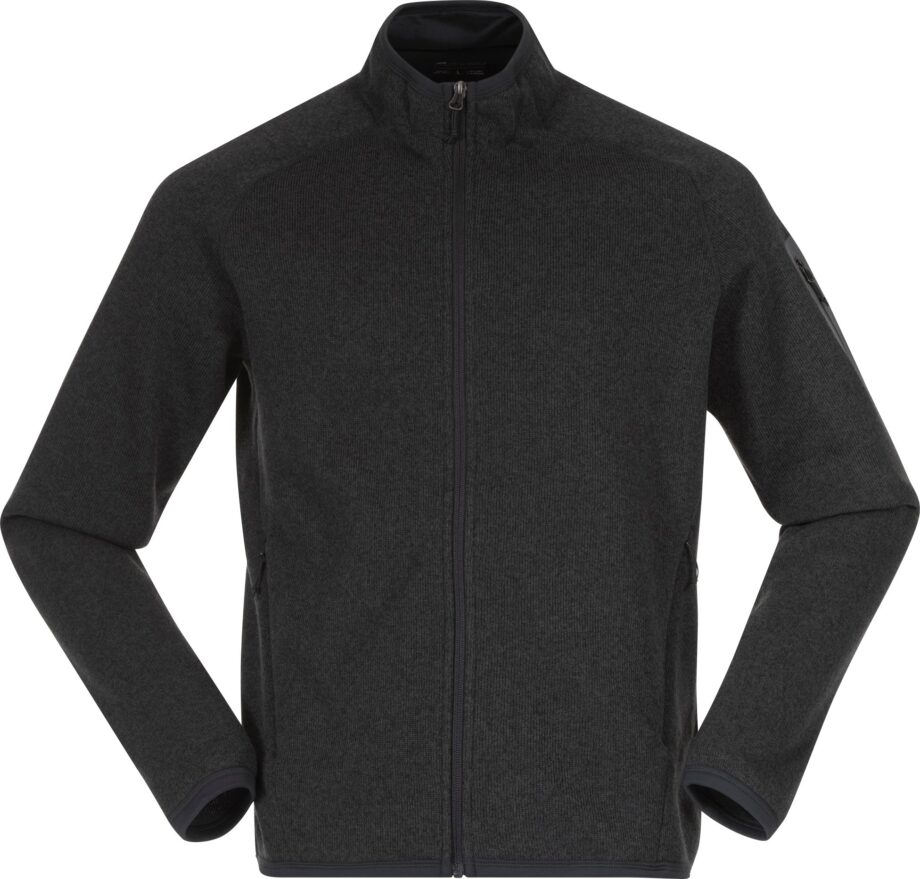 bergans Bergans Men's Kamphaug Knitted Jacket Dark Shadow Grey