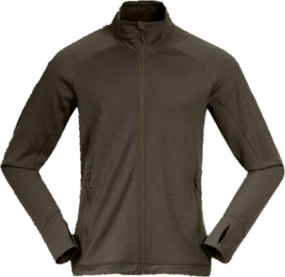 bergans Bergans Men's Ulstein Wool Jacket Dark Green Mud