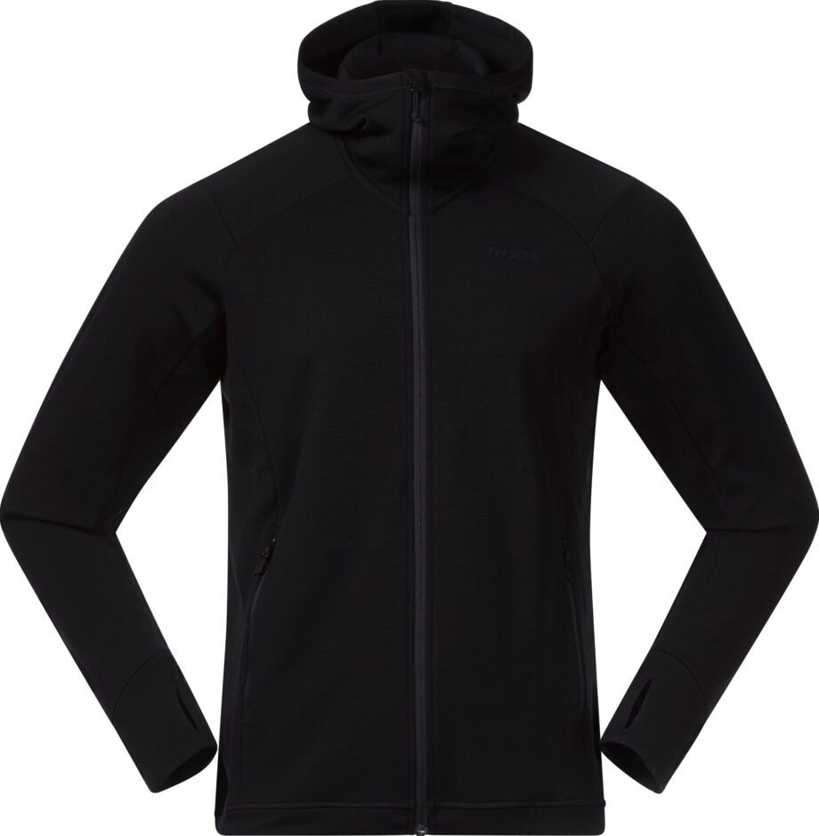 bergans Bergans Men's Ulstein Wool Hood Jacket Black
