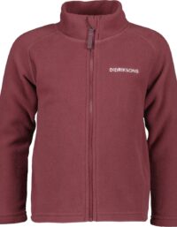 Didriksons Didriksons Kids' Monte Full Zip 10 Rusty Wine