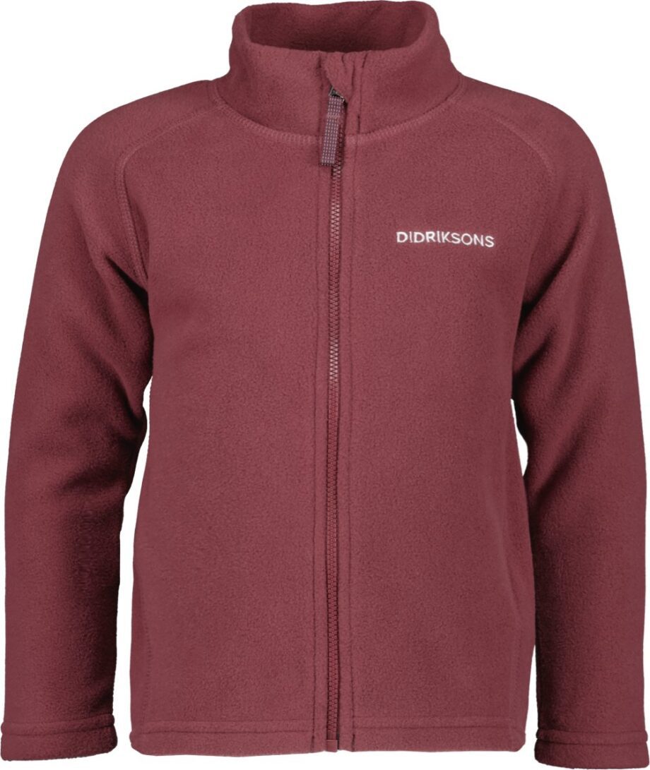 Didriksons Didriksons Kids' Monte Full Zip 10 Rusty Wine