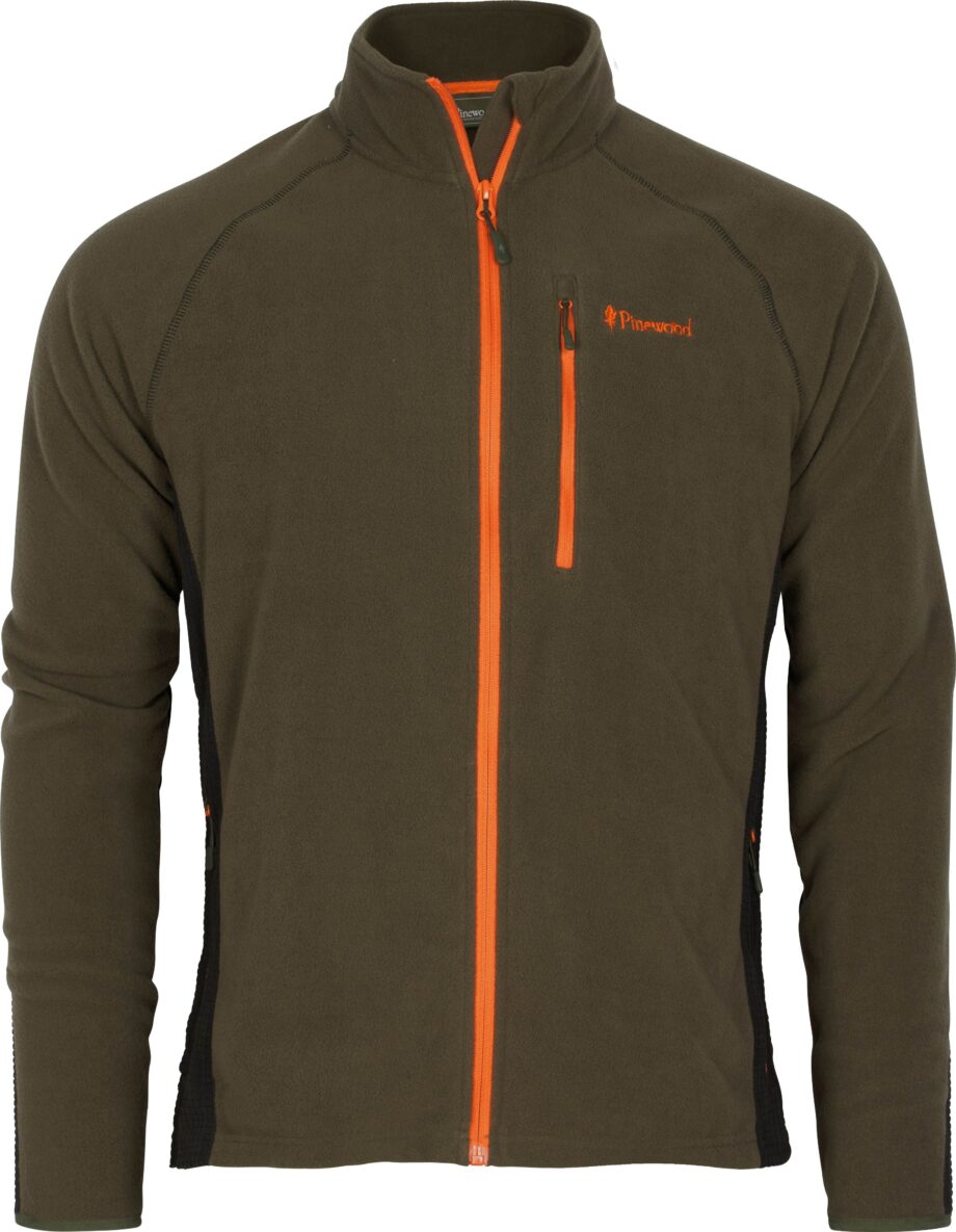 Pinewood Pinewood Men's Air Vent Fleece Jacket Dark Olive
