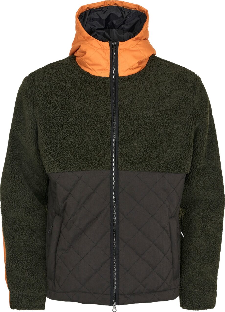 Knowledge Cotton Apparel Knowledge Cotton Apparel Men's Outdoor Teddy Mix Jacket Forrest Night