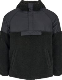 Knowledge Cotton Apparel Knowledge Cotton Apparel Men's Teddy Oversized Anorak Black Jet