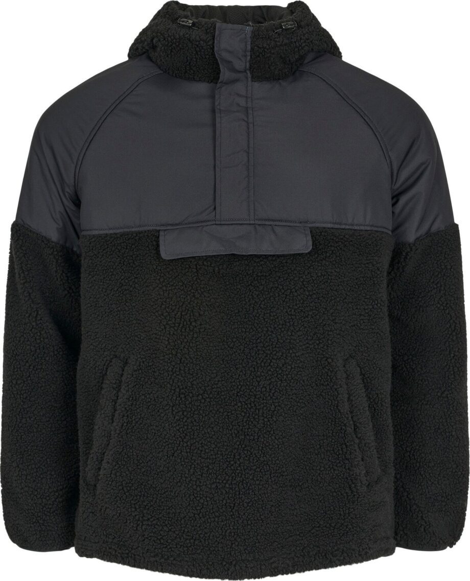Knowledge Cotton Apparel Knowledge Cotton Apparel Men's Teddy Oversized Anorak Black Jet