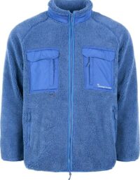 Knowledge Cotton Apparel Knowledge Cotton Apparel Men's Oversized Raglan Teddy Polyester Zip Sweat Limoges