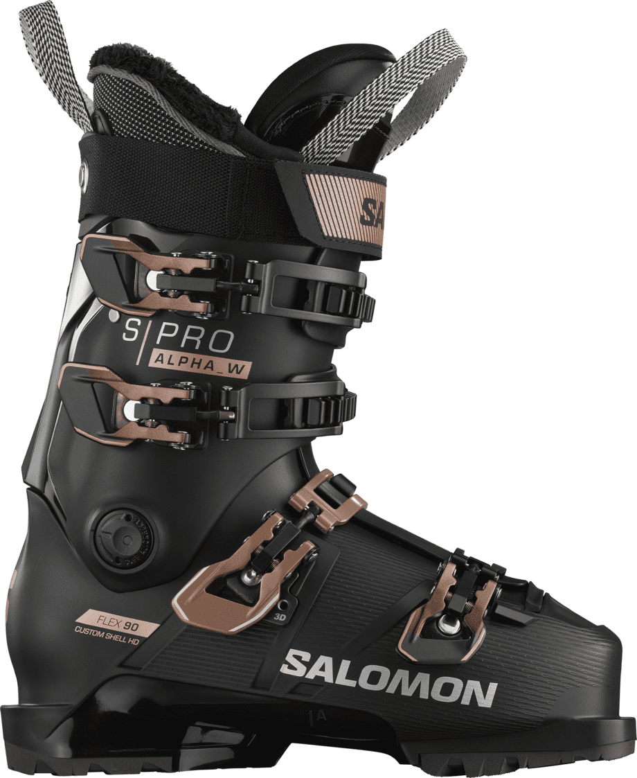 Salomon Salomon Women's S/Pro Alpha 90 Black/Pink Gold Metallic/Silver