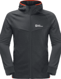 Jack Wolfskin Jack Wolfskin Men's Hydro Grid Hooded Full Zip Phantom
