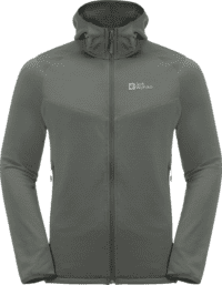 Jack Wolfskin Jack Wolfskin Men's Kolbenberg Hooded Full Zip Gecko Green