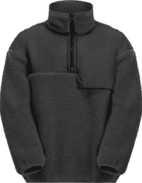 Jack Wolfskin Jack Wolfskin Teens' Halfzip Fleece Granite Black