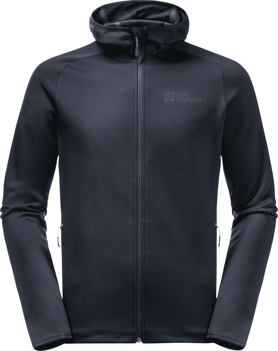 Jack Wolfskin Jack Wolfskin Men's Baiselberg Hooded Full Zip Night Blue