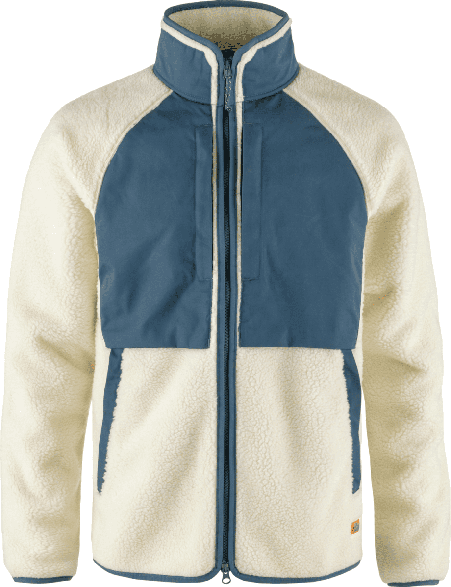 Fjällräven Fjällräven Men's Vardag Pile Jacket Chalk White-Indigo Blue
