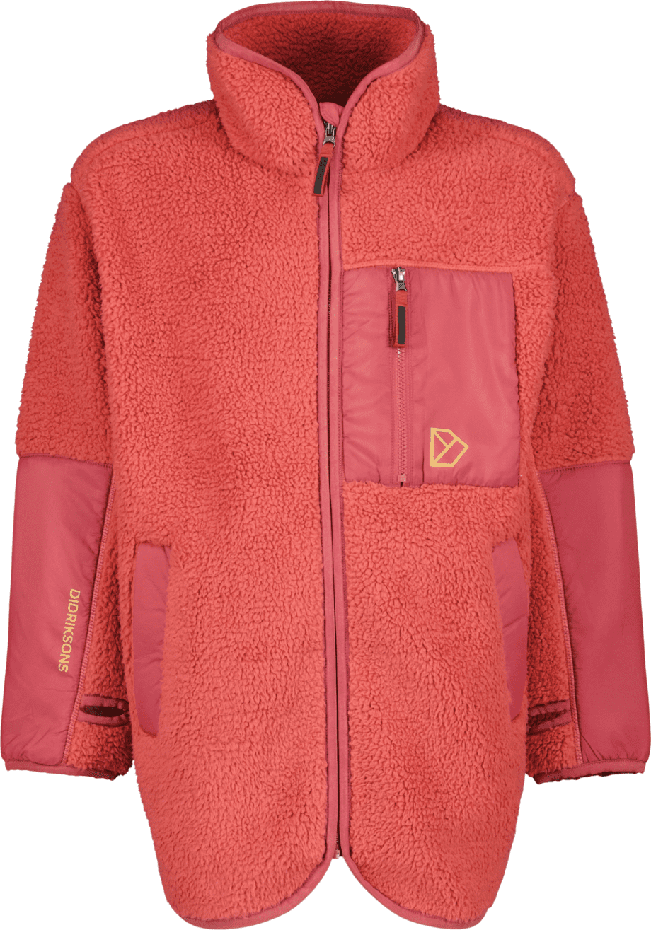 Didriksons Didriksons Kids' Marmor Full Zip Long Mineral Red