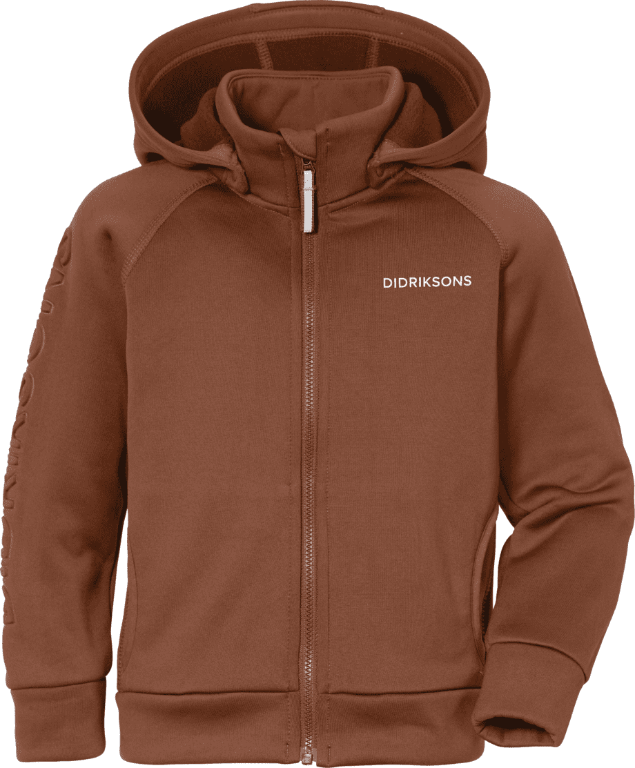 Didriksons Didriksons Kids' Corin Full Zip 7 Earth Brown