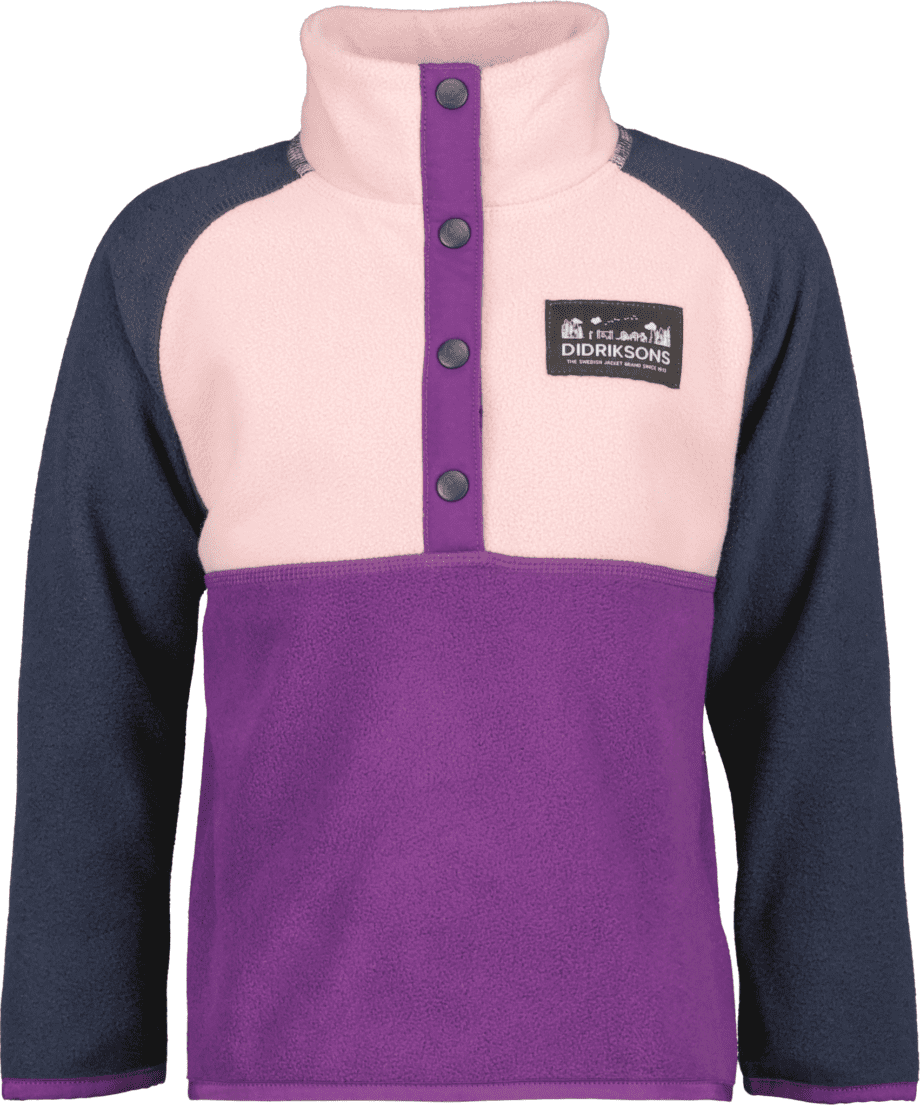 Didriksons Didriksons Kids' Monte Half Button 4 Royal Purple