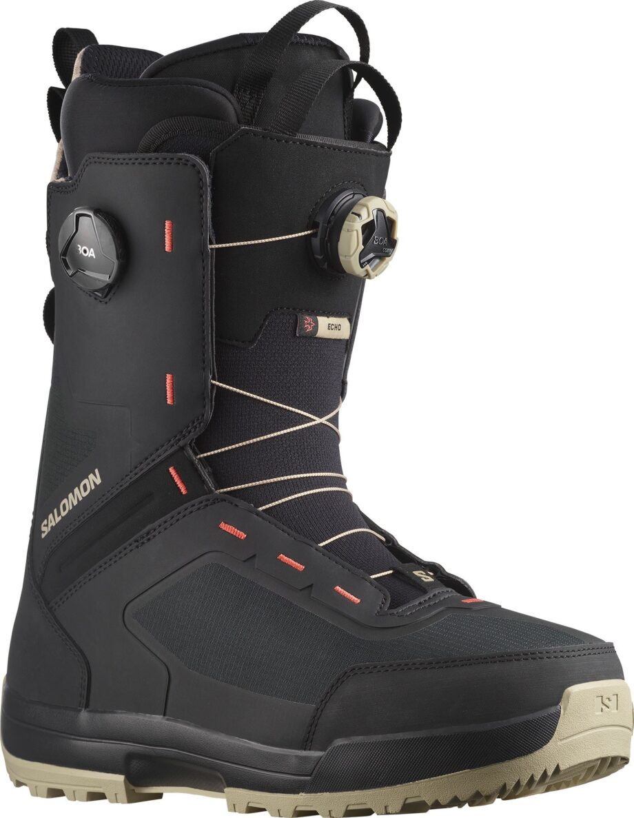 Salomon Salomon Men's Echo Dual Boa Spray Green/Black/Hot Coral