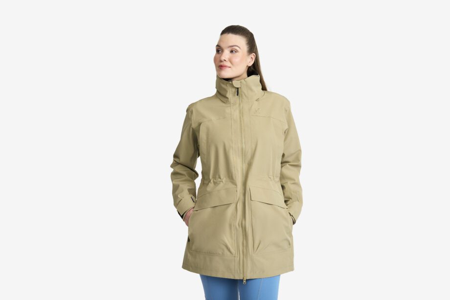 Revolution Race Nevis 2L Parka - Dam - Khaki, Storlek:L - Skaljacka & Vindjacka