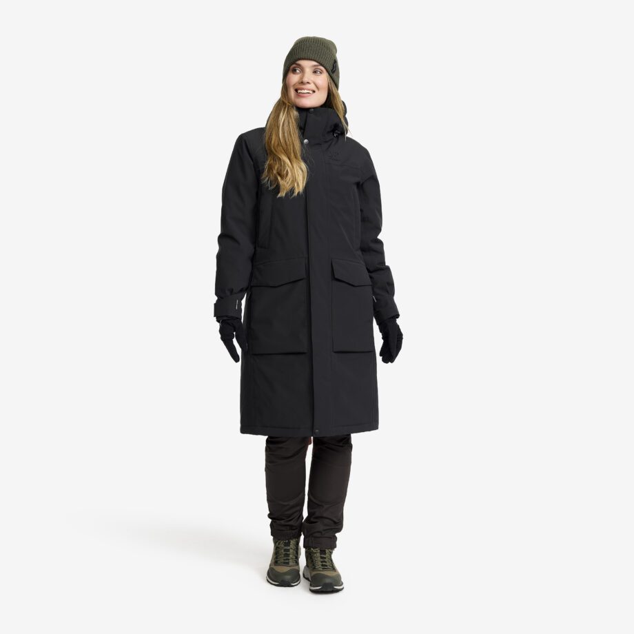 Revolution Race Rhyme 2L Insulated Parka - Dam - Black, Storlek:XS - Vinterjackor